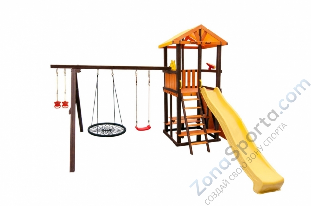 Игровой комплекс Perfetto sport Bari-5 + качели Паутина
