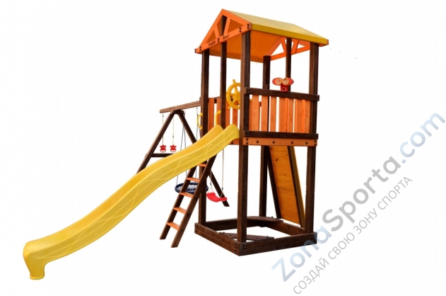 Игровой комплекс Perfetto sport Pitigliano-4 + качели Паутина