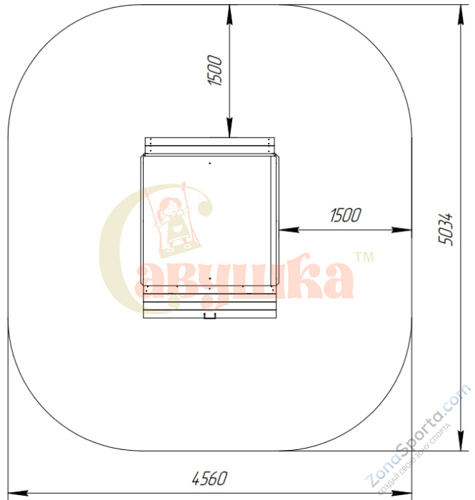 Игровой комплекс Песочный дворик Савушка-2