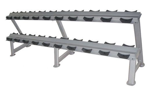 Комплект полиуретановых гантелей 2,5-50кг (20пар) со стойками Fitex FTX-411.1 