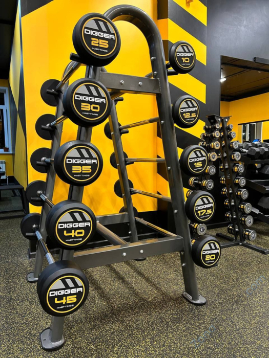 Комплект прямых фиксированных обрезиненных штанг Hasttings HD51G2A-10-30 от 10 до 30 кг