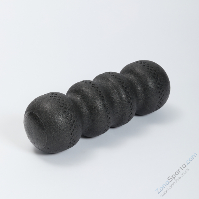 Контурный массажный ролл INEX Rollga 45 x 15 см, черный