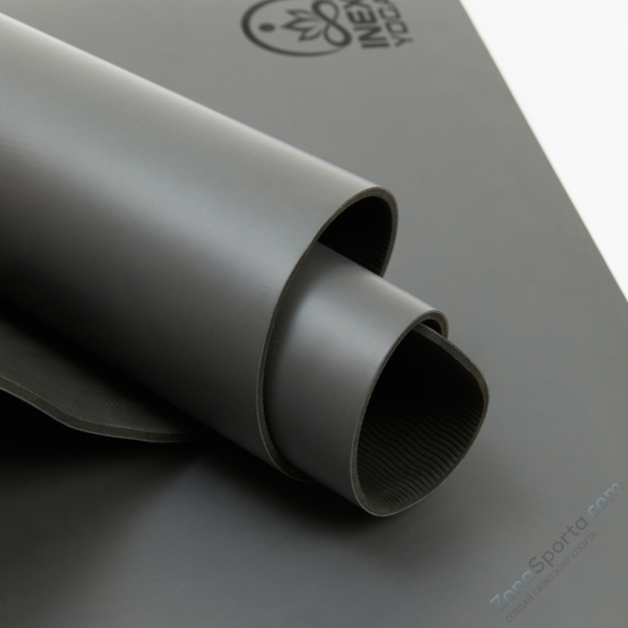 Коврик для йоги INEX Yoga PU Mat TPE полиуретан темно-серый