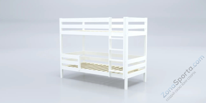 Кровать детская двухъярусная Савушка-01 90х200 белая