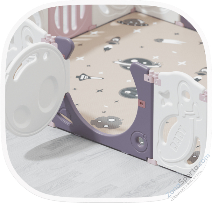 Манеж Unix Kids Supreme Space 200x200 Rose Манеж Unix Kids Supreme Space 200x200 Rose