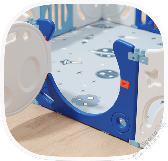 Манеж Unix Kids Supreme Space 200x240 Blue Манеж Unix Kids Supreme Space 200x240 Blue