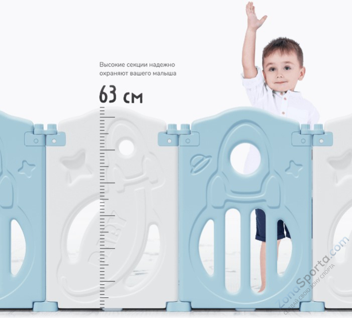 Манеж Unix Kids Supreme Space 200x240 Blue Манеж Unix Kids Supreme Space 200x240 Blue