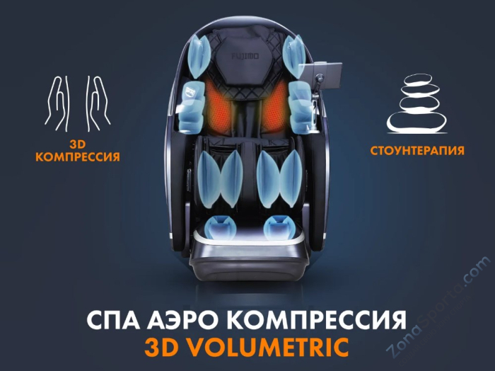 Массажное кресло Fujimo Guru F700 Серый