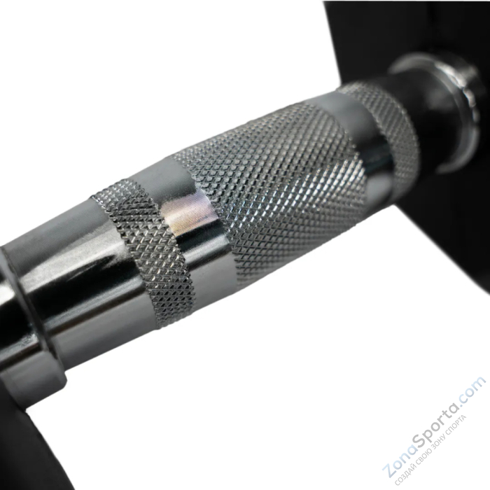 Набор гексагональных обрезиненных гантелей Bronze Gym 2,5-25 кг - 10 пар, шаг 2,5 кг