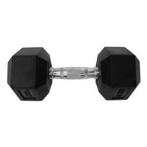 Набор гексагональных обрезиненных гантелей Bronze Gym 2,5-25 кг - 10 пар, шаг 2,5 кг