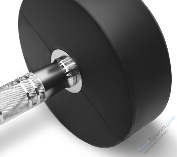 Набор обрезиненных гантелей Bronze Gym, 27.5-50 кг - 10 пар, шаг 2,5 кг