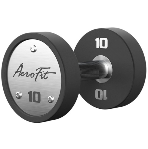 Набор полиуретановых гантелей AeroFit, 2,5-25 кг, 10 пар, шаг 2,5 кг