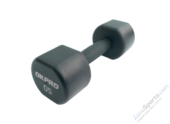 Набор полиуретановых гантелей от 1 до 10 кг OKPRO OK1025C-1-10-G