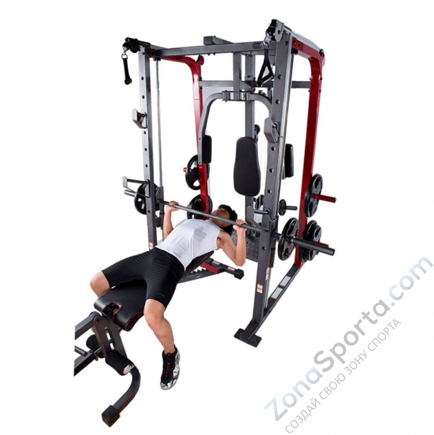 Силовой тренажер со скамьей и опциями DFC 8500 (D3023B+D3022SM) Силовой тренажер со скамьей и опциями DFC 8500 (D3023B+D3022SM)