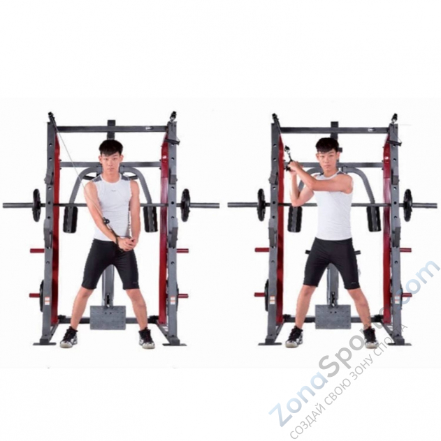 Силовой тренажер со скамьей и опциями DFC 8500 (D3023B+D3022SM) Силовой тренажер со скамьей и опциями DFC 8500 (D3023B+D3022SM)