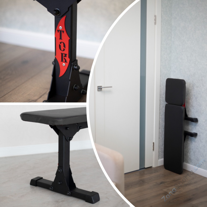 Скамья горизонтальная домашняя складная DEXsport ASD-0150-TOR