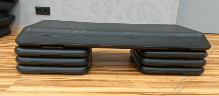 Степ-платформа профессиональная три уровня высоты серая OKPRO OK1906