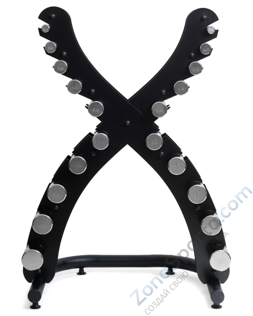 Стойка для гантелей Х-образная на 10 пар VictoryFit VF-T300