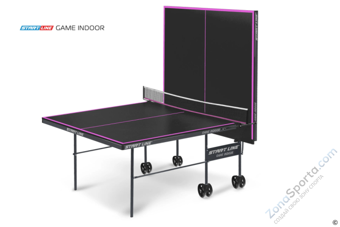 Теннисный стол Start Line Game Indoor с сеткой Black