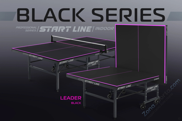 Теннисный стол Start Line Leader Black