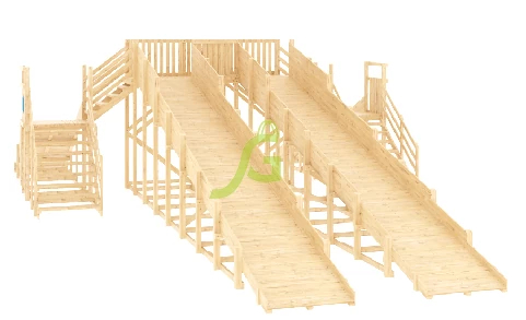 Зимняя горка IgraGrad Snow Fox 4 ската без окраски