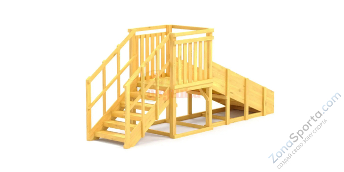 Зимняя горка Савушка Зима Wood-1