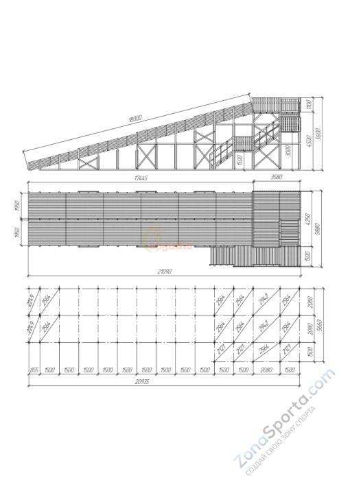 Зимняя горка Савушка Зима Wood-12