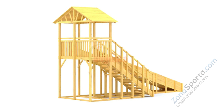 Зимняя горка Савушка Зима Wood 6/1