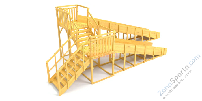 Зимняя горка Савушка Зима Wood-7