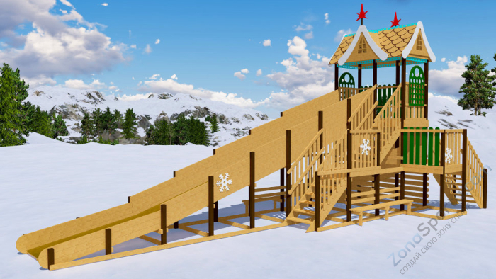 Зимняя горка Волшебная зима 2